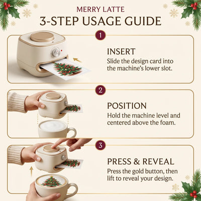 MerryLatte Coffee Photo Stencil Printer